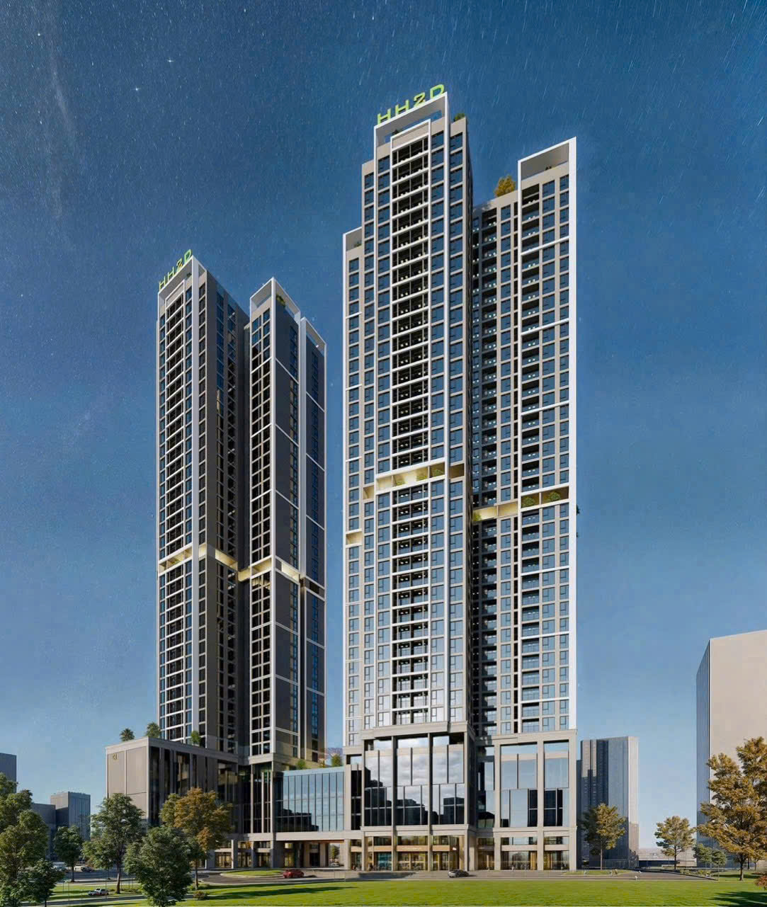 Phối cảnh chung cư Metropoli5 An Khánh